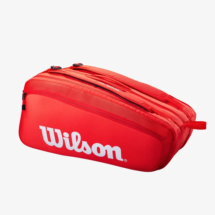 Bolsa de tenis 15 Raquetas Wilson Super Tour Rojo 2025