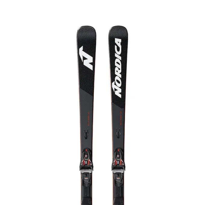 Bon Marché Pack de skis Nordica DOB.MULTIGARA DC FDT + fix XCELL 14 FDT Noir/Rouge