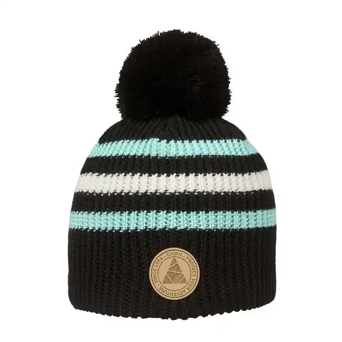 Bonnet à pompon Junior Cairn MONA HAT J Black Iceberg Produit De Marque