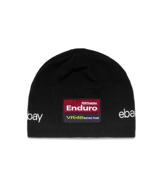 Bonnet Attenpo VR46 Pertamina Enduro Moto GP Officiel Taille Unique Unisexe Noir