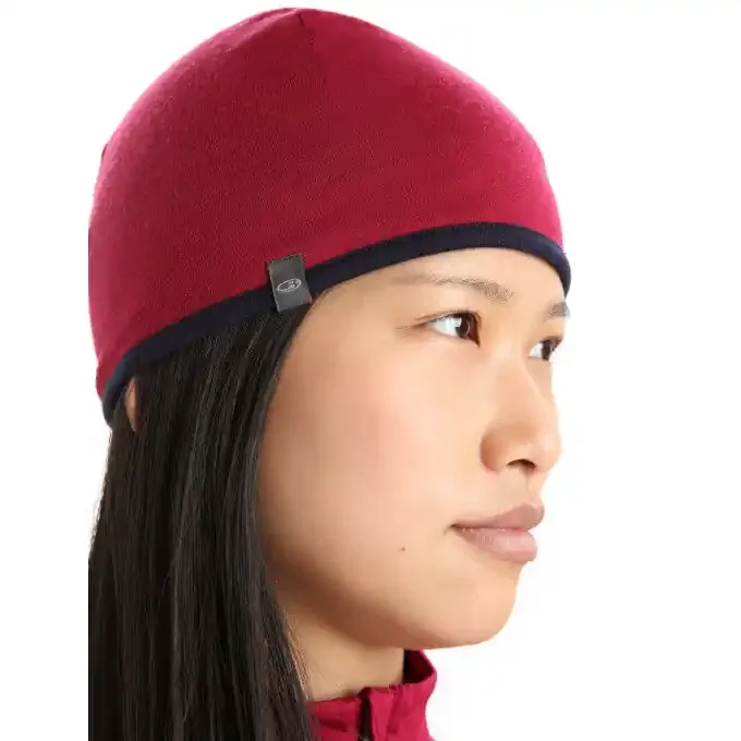 Bonnet poche Icebreaker Pocket Hat Cherry Midnight Navy Produit De Marque