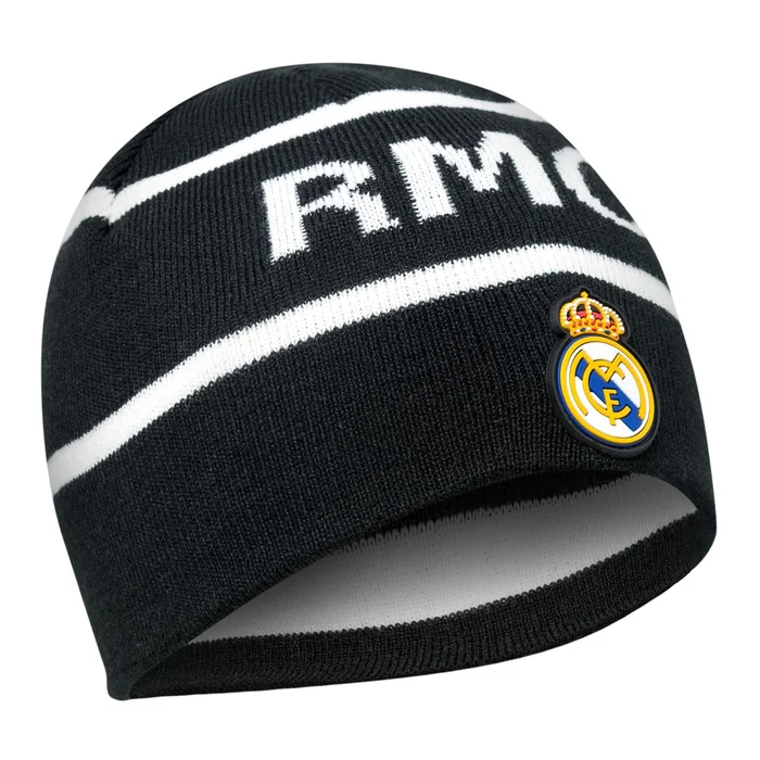 Bonnet Réversible RMCF Noir/Blanc enfant – Boutique Officiel Real Madrid CF