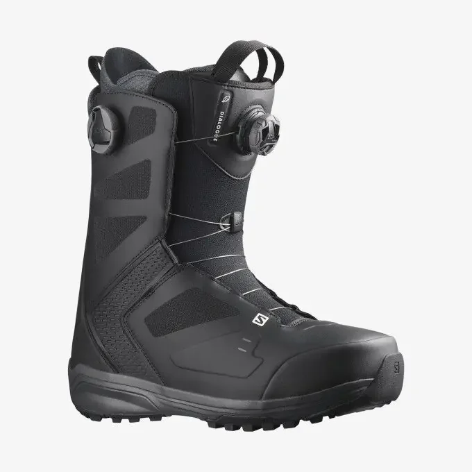 Boots de snowboard Salomon DIALOGUE DUAL BOA Black/Black/Magnet Quantité Limitée