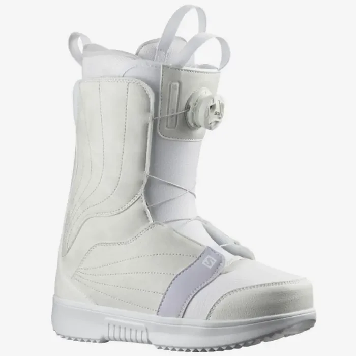 Boots Salomon Pearl Boa Woman White Haute Qualité