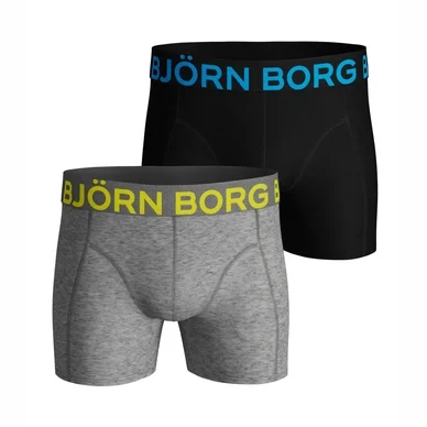 Boxer Björn Borg Men Core Shorts Sammy Sammy Neon Solid Grey Melange (Lot de 2)