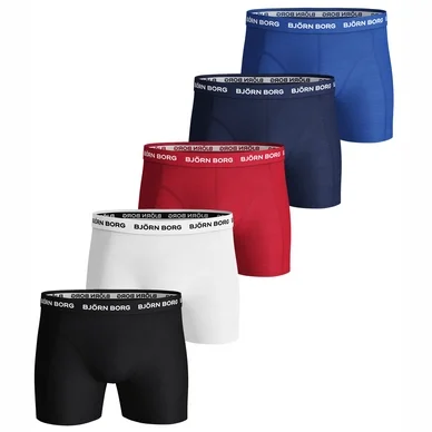 Boxer Björn Borg Men Essenstial Solid Multi (Lot de 5)