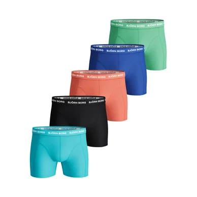 Boxer Björn Borg Men Essential Seasonal Solid Aquarius (Lot de 5)