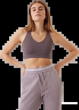 Brassière Björn Borg Femme Borg Mid V Support Sparrow