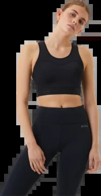 Brassière Björn Borg Femme Borg Running High Support Bra Black Beauty