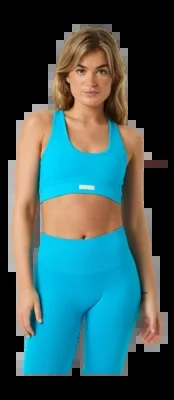 Brassière Björn Borg Femme Studio Low Seamless Atomic Blue