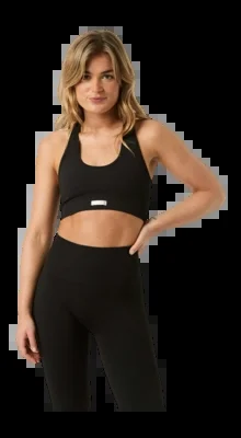 Brassière Björn Borg Women Studio Low Seamless Sports Bra Black Beauty