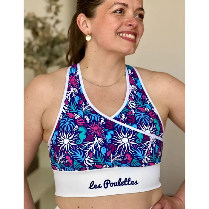 Brassière femme Les Poulettes Fitness Hippocampe
