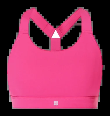 Brassière Sweaty Betty Femme Power Maintien Moyen Fuchsia Rose