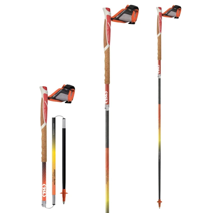 Bu00e2ton de trail TSL Trail Carbon 4 Cork Cross [Taille 110 cm]