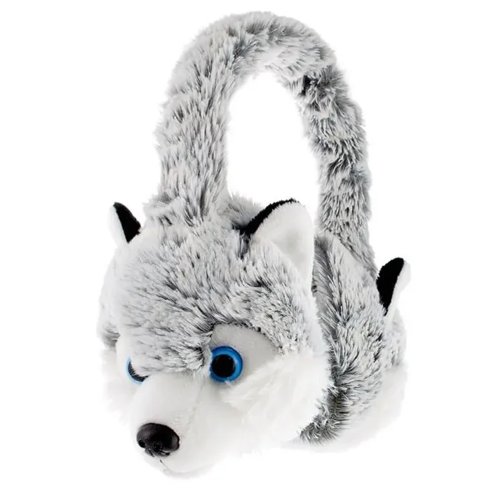 Cache-oreilles Husky peluche Dani Créations Exclusif