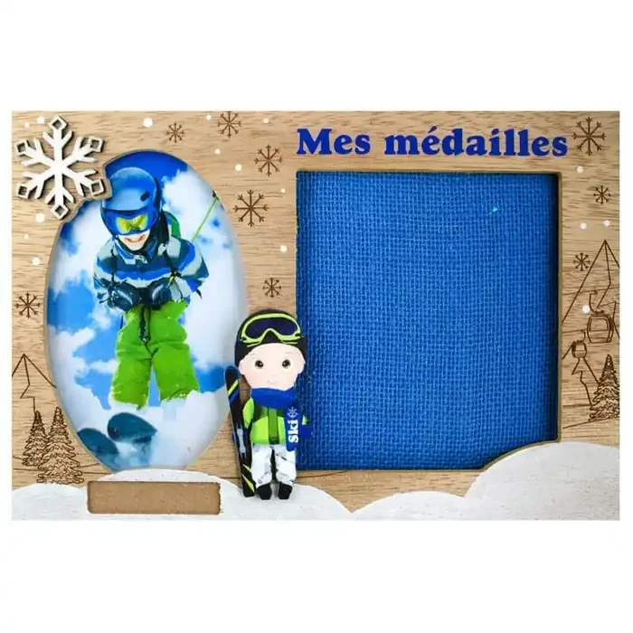 Cadre Photo Mes Médailles Skieur Marque