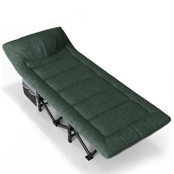 Cama de Camping Nordcore Premium, Verde-190x68x40cm – máx 200kg
