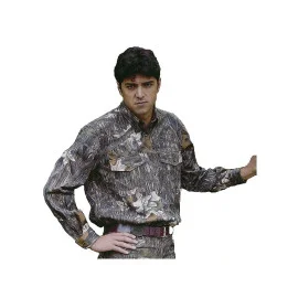 Camisa de Caza de Camuflaje Total. Talla S