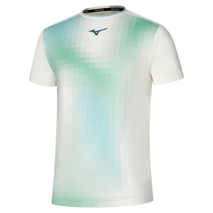 Camiseta Mizuno Shadow Graphic Blanco azul