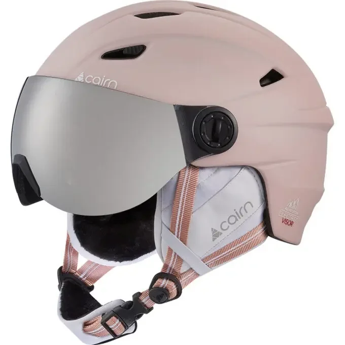 Casque de ski Cairn ELECTRON VISOR S3 powder pink Livraison Mondiale