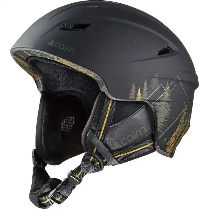 Casque de ski Cairn PROFIL mat black gold Promotion Saisonnière
