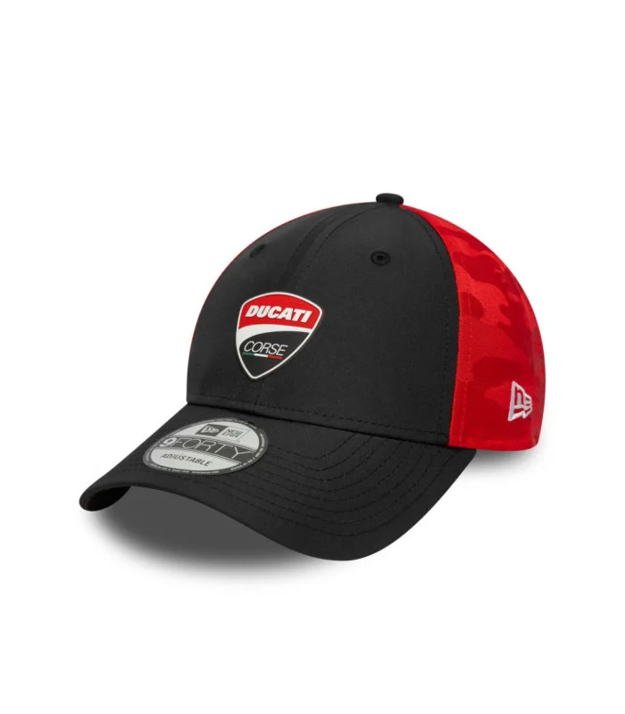 Casquette 9FORTY New Era Adjustable Ducati, Moto GP, Rouge et noire, Taille unique