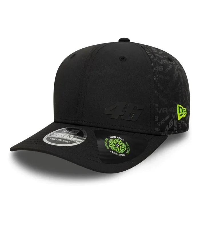 Casquette 9SEVENTY Stretch Snap Sustainable Flawless VR46 Taille Unique Adulte Noir
