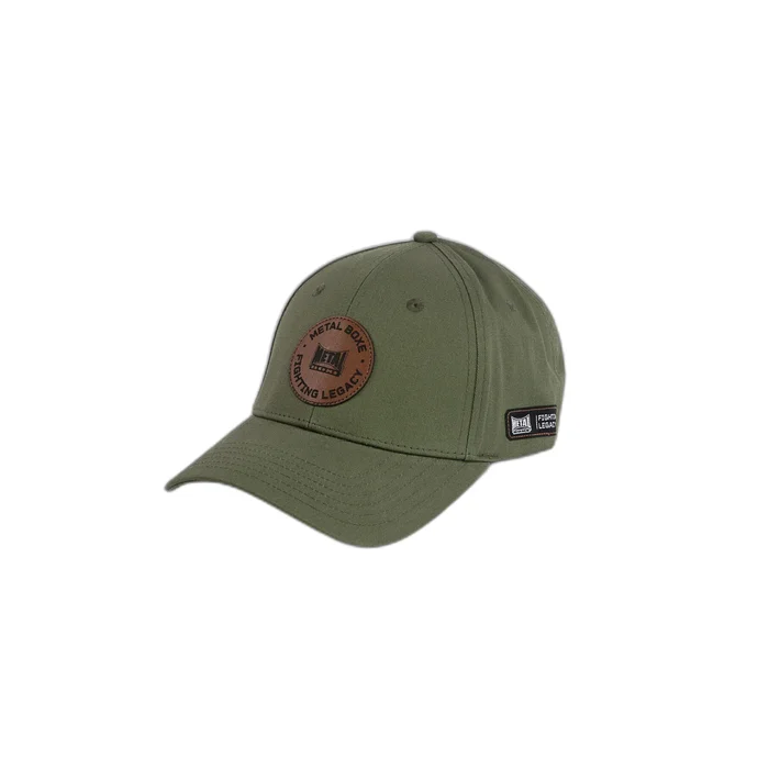 Casquette de baseball avec patch en cuir Metal Boxe