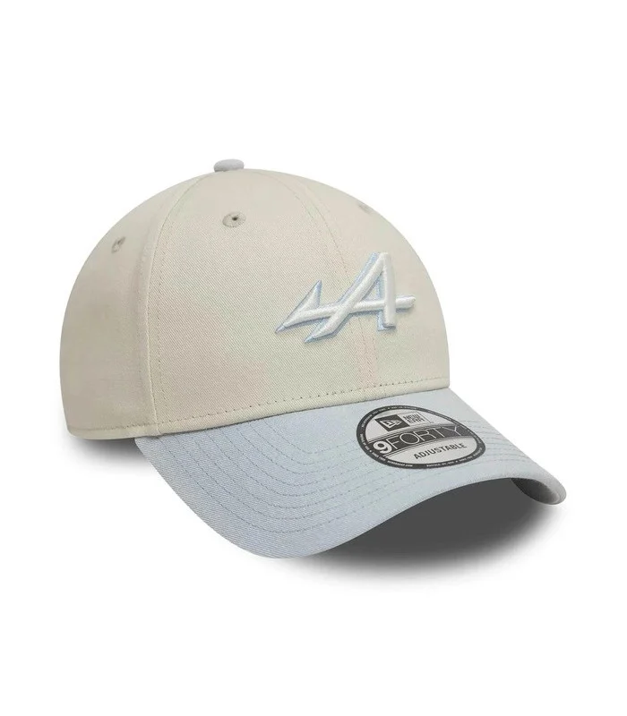 Casquette de baseball délavée à l’acide Alpine F1 Team New Era 9Forty – Beige