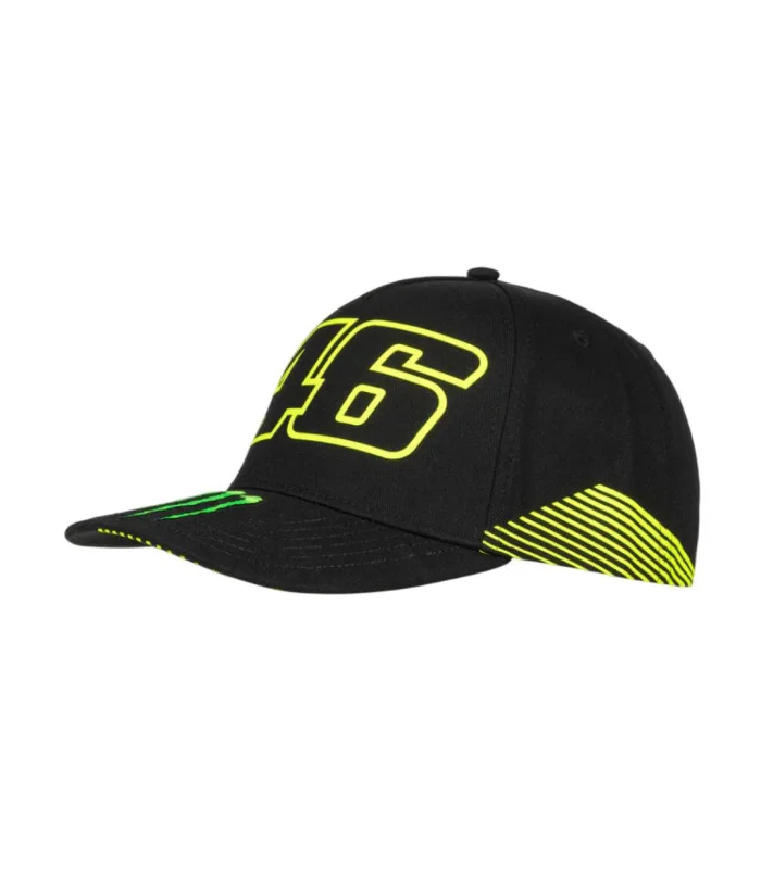 Casquette Monster VR46 Moto GP Officiel Adulte Taille Unique Noir