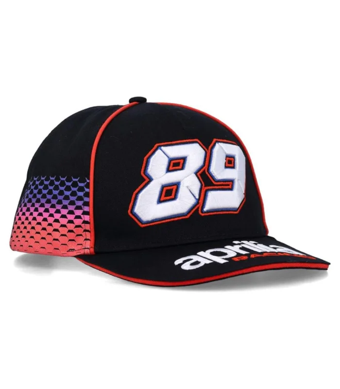 Casquette Panel Gradient Jorge Martin 89 Aprilia Moto GP Officiel Adulte Taille Unique Noir