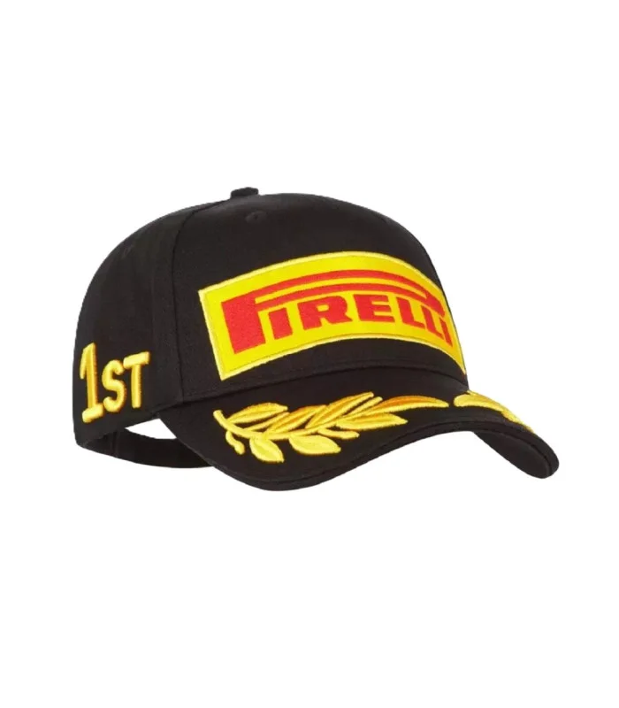 Casquette podium Pirelli Motorsport Racing Officiel Formula, adulte, noire