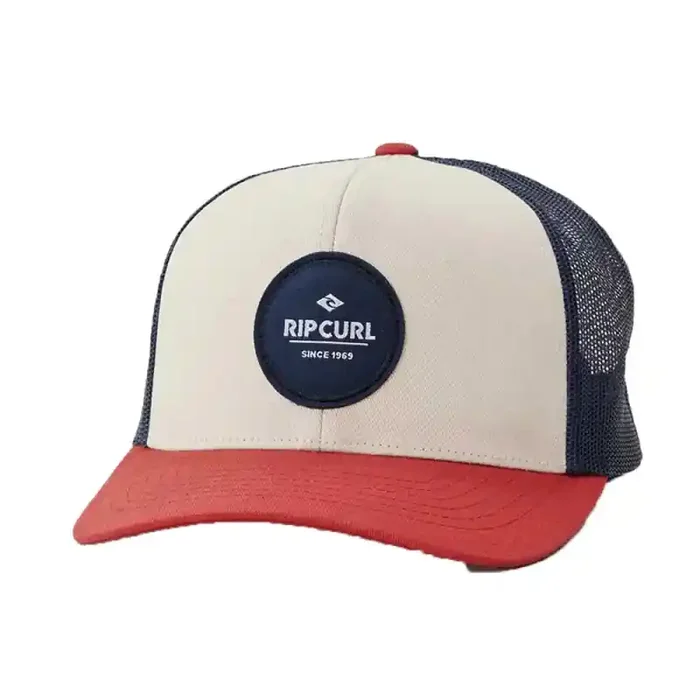 Casquette rip curl routine curve trucker white-navy-red Tendance