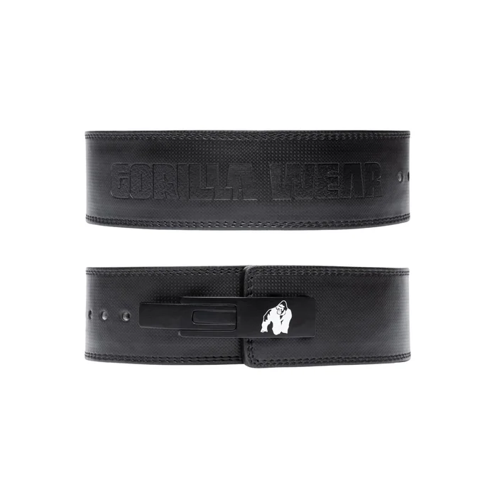 Ceinture de levage en cuir carbone Gorilla Wear 4″