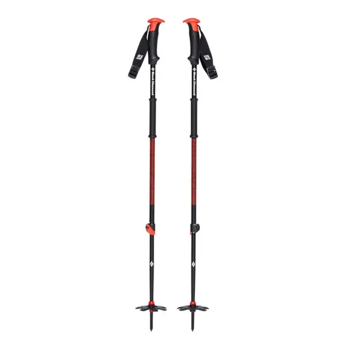 Certifié Bâtons Black Diamond TRAVERSE SKI POLES Hyper red