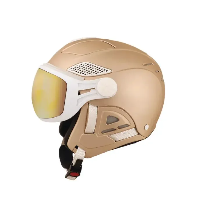 Certifié Casque de ski à visière Diezz LOUNA II Champagne