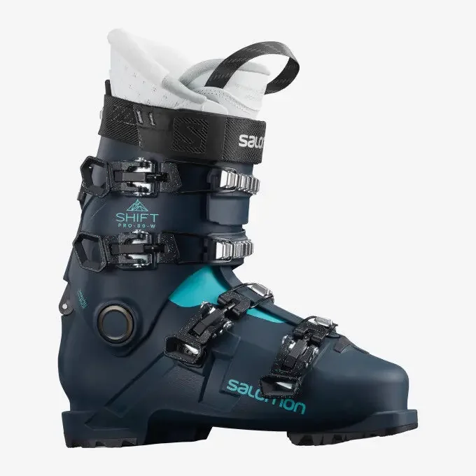 Certifié Chaussures de ski Salomon SHIFT PRO 80 W Petrol Blue / Scuba Blue / White