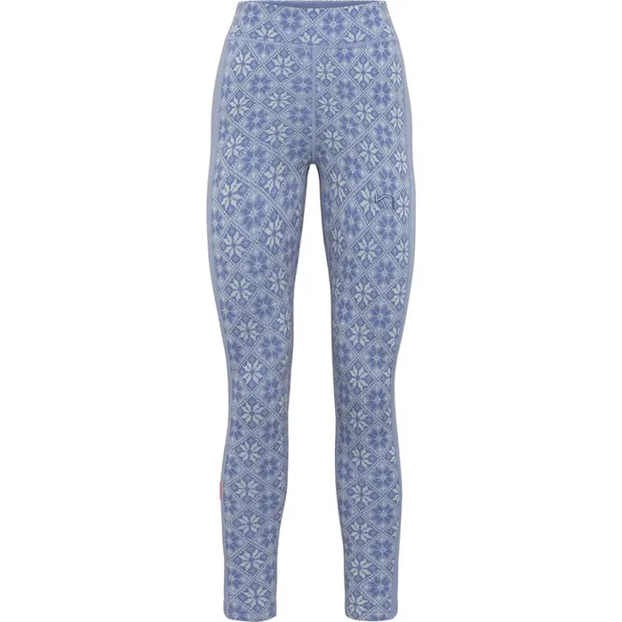 Certifié Kari Traa Rose, collant thermique, femmes, bleu clair