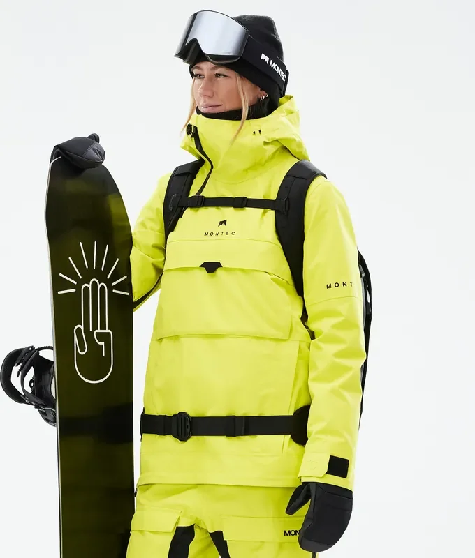 Certifié Montec Dune W Veste Snowboard Femme Bright Yellow