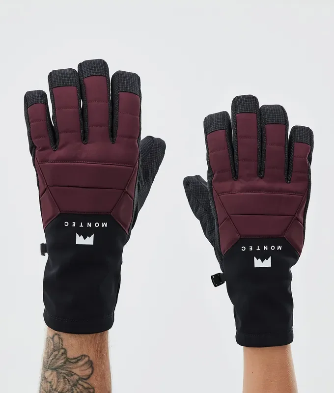 Certifié Montec Kilo Gants de Ski Burgundy