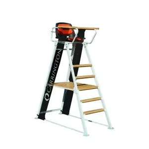 Chaise d’arbitre de compétition en aluminium et bois
