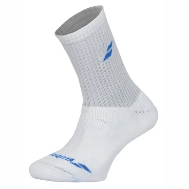 Chaussettes Babolat 3 Pairs Pack Junior White Diva Blue (set de 3)