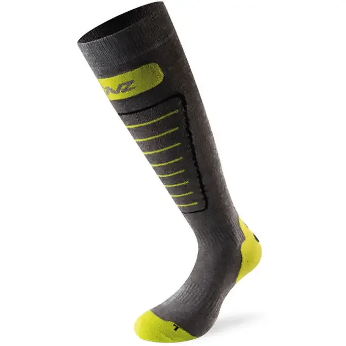 Chaussettes de ski Lenz SKIING 1.0 Grise / Vert clair Exclusif