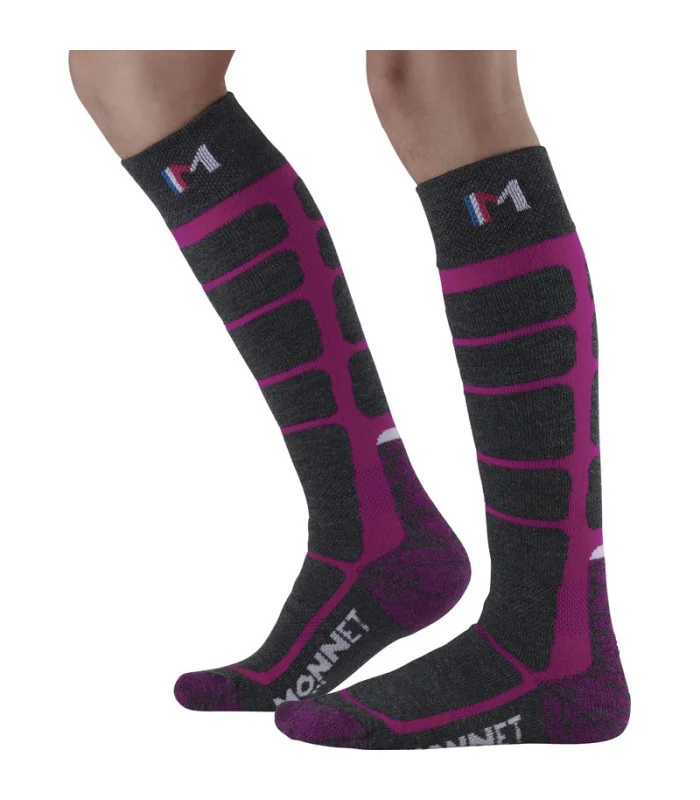 Chaussettes de ski Monnet WOOLY JUNIOR en laine mérinos