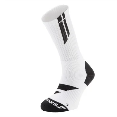 Chaussettes de Tennis Babolat Team Big Logo White Black
