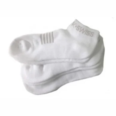 Chaussettes de tennis K Swiss AC Swiss White Light Grey (3 pièces)