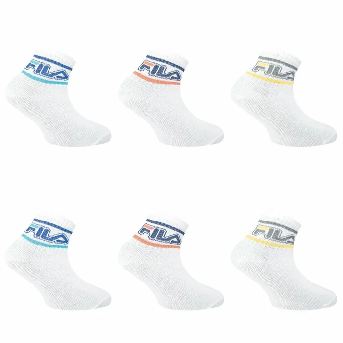 Chaussettes quarter modèle 8832 enfant Fila (x6) [Taille 31/34]
