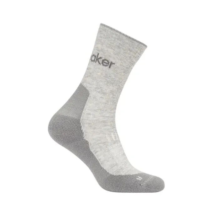 Chaussettes randonnée ICEBREAKER Hike+ Light Crew Femme – Bliz Hthr / Alloy Bon Plan