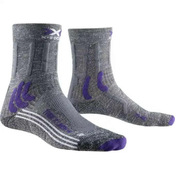 Chaussettes X-Socks TREK X LINEN WMN grey/lavender Authentique