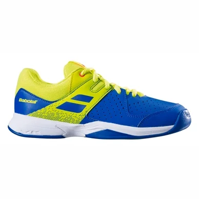 Chaussure de Tennis Babolat Junior Pulsion Indoor Blue Fluo Aero
